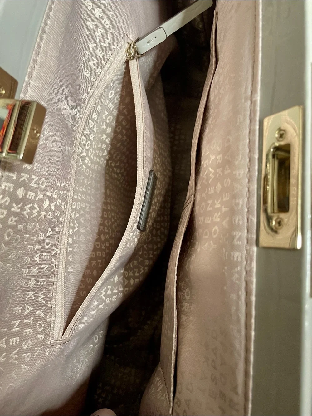 Kate Spade Knightsbridge Constance Satchel Gray Croc Embossed Patent Leather Bag